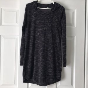 Purple space dye tunic.